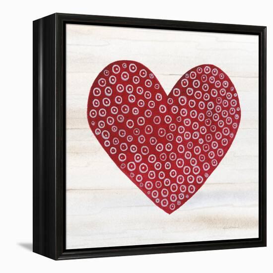 Rustic Valentine Heart III-Kathleen Parr McKenna-Framed Stretched Canvas