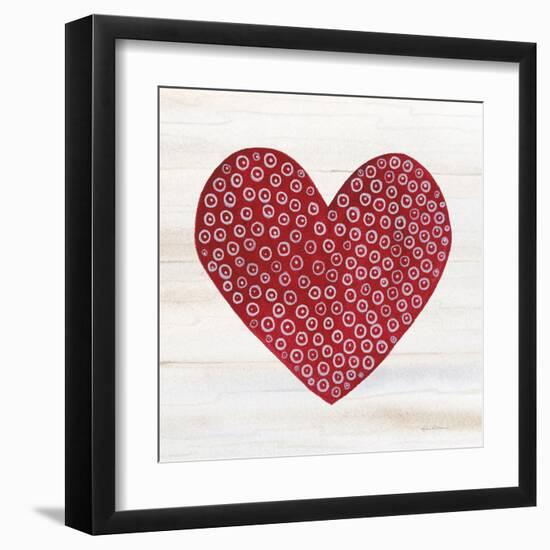 Rustic Valentine Heart III-Kathleen Parr McKenna-Framed Art Print