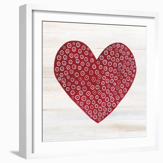 Rustic Valentine Heart III-Kathleen Parr McKenna-Framed Art Print