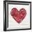 Rustic Valentine Heart III-Kathleen Parr McKenna-Framed Art Print