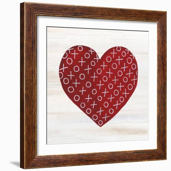 Rustic Valentine Heart IV-Kathleen Parr McKenna-Framed Art Print