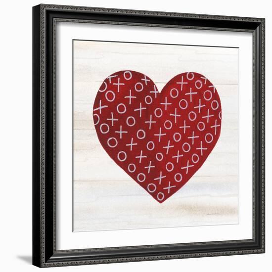 Rustic Valentine Heart IV-Kathleen Parr McKenna-Framed Art Print