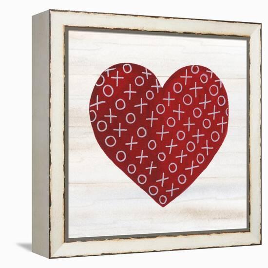 Rustic Valentine Heart IV-Kathleen Parr McKenna-Framed Stretched Canvas