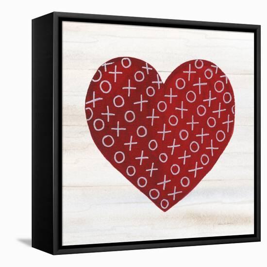 Rustic Valentine Heart IV-Kathleen Parr McKenna-Framed Stretched Canvas