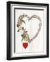 Rustic Valentine Heart Wreath I-Kathleen Parr McKenna-Framed Art Print