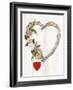 Rustic Valentine Heart Wreath I-Kathleen Parr McKenna-Framed Art Print
