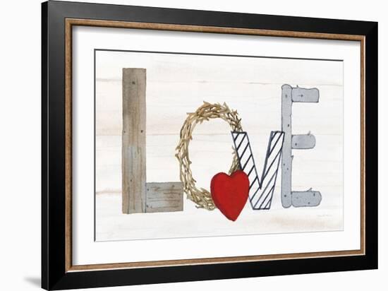 Rustic Valentine Love-Kathleen Parr McKenna-Framed Art Print