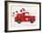 Rustic Valentine Truck-Kathleen Parr McKenna-Framed Art Print