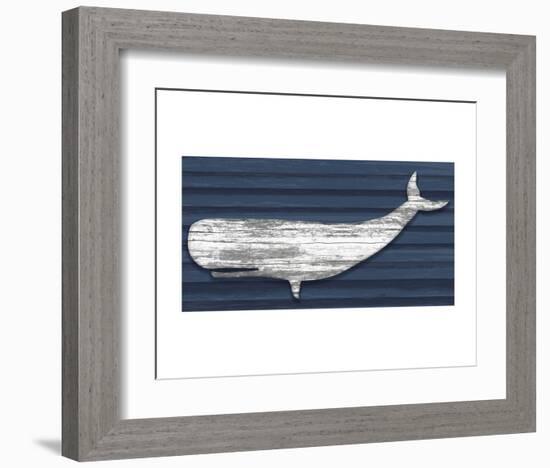 Rustic Whale-Sparx Studio-Framed Art Print