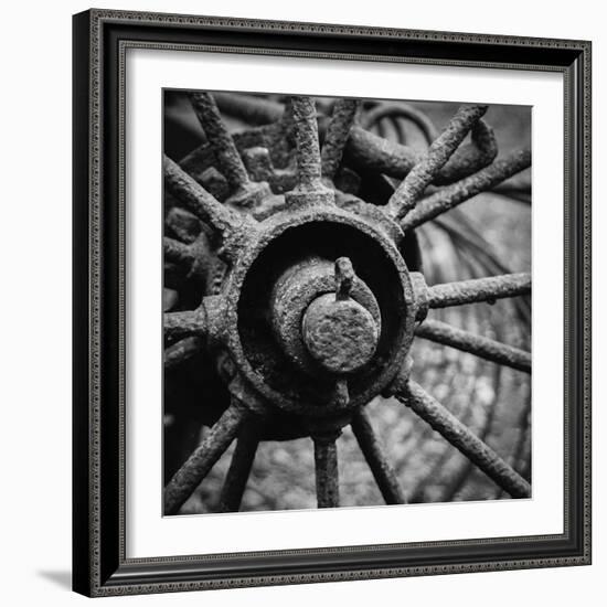 Rustic Wheel-Laura Warren-Framed Giclee Print