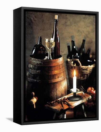 Rustic Wine Setting-Bodo A^ Schieren-Framed Premier Image Canvas
