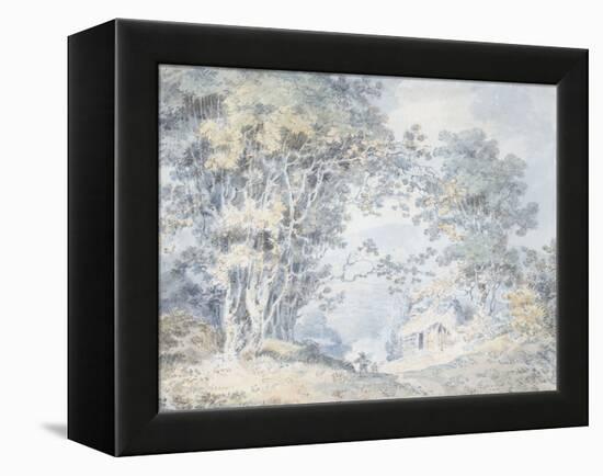 Rustics on a Country Track at Hindhead, Surrey, 1792-J^ M^ W^ Turner-Framed Premier Image Canvas
