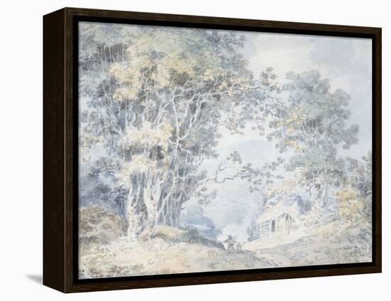 Rustics on a Country Track at Hindhead, Surrey, 1792-J^ M^ W^ Turner-Framed Premier Image Canvas