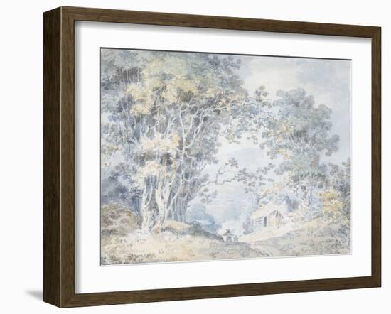 Rustics on a Country Track at Hindhead, Surrey, 1792-J^ M^ W^ Turner-Framed Giclee Print