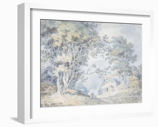 Rustics on a Country Track at Hindhead, Surrey, 1792-J^ M^ W^ Turner-Framed Giclee Print