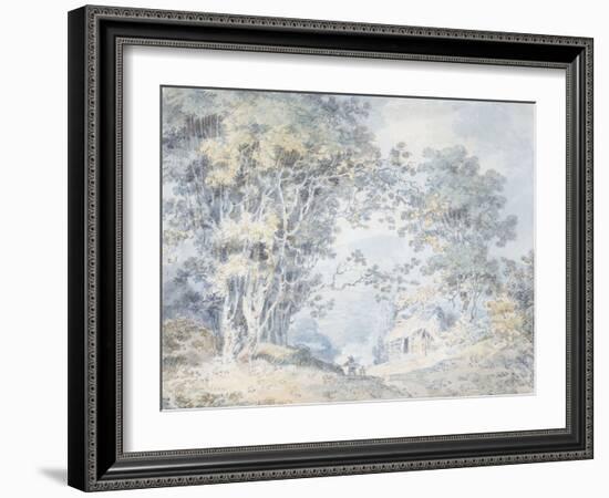 Rustics on a Country Track at Hindhead, Surrey, 1792-J^ M^ W^ Turner-Framed Giclee Print