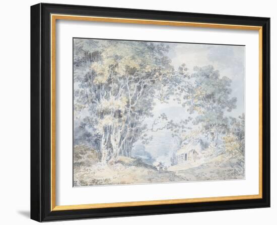 Rustics on a Country Track at Hindhead, Surrey, 1792-J^ M^ W^ Turner-Framed Giclee Print