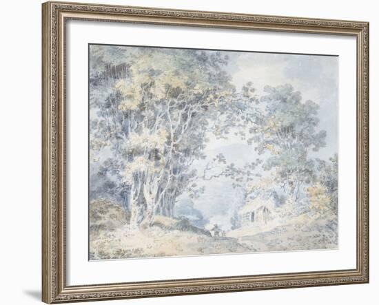 Rustics on a Country Track at Hindhead, Surrey, 1792-J^ M^ W^ Turner-Framed Giclee Print