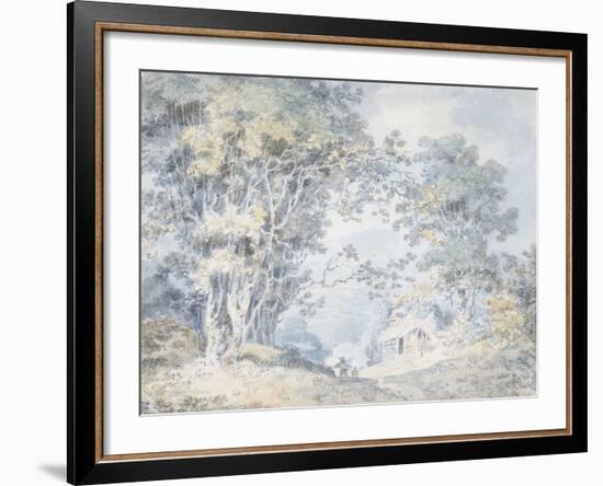 Rustics on a Country Track at Hindhead, Surrey, 1792-J^ M^ W^ Turner-Framed Giclee Print