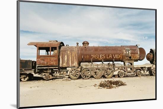 Rusting Locomotive at Train Graveyard, Uyuni, Bolivia, South America-Mark Chivers-Mounted Photographic Print