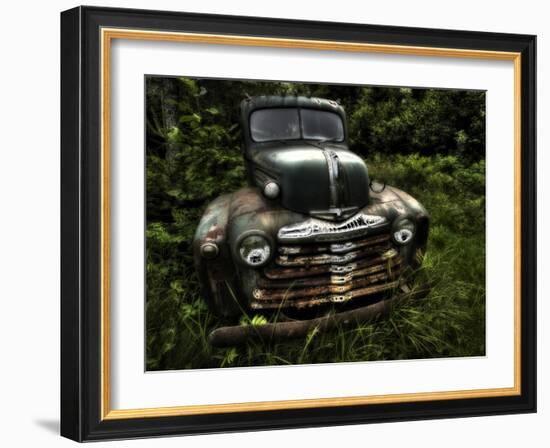 Rusty Auto I-PHBurchett-Framed Photographic Print