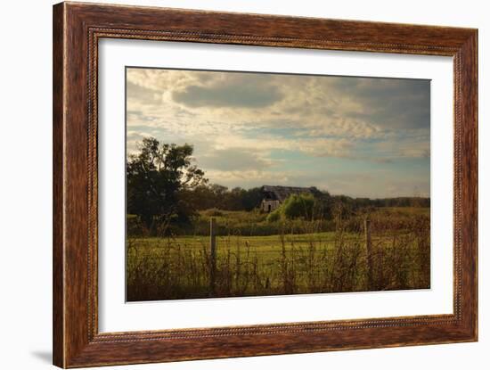 Rusty Barn at Sunset-Jai Johnson-Framed Giclee Print