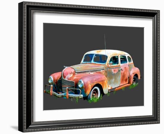 Rusty Car II-Emily Kalina-Framed Art Print