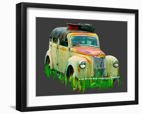 Rusty Car III-Emily Kalina-Framed Art Print