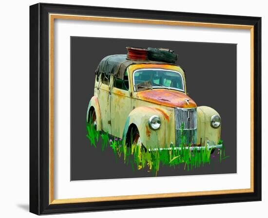 Rusty Car III-Emily Kalina-Framed Art Print