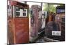 Rusty Gas Pumps And Car-Mark Williamson-Mounted Photographic Print