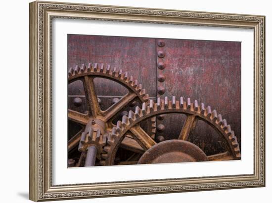 Rusty Gears II-Kathy Mahan-Framed Photographic Print