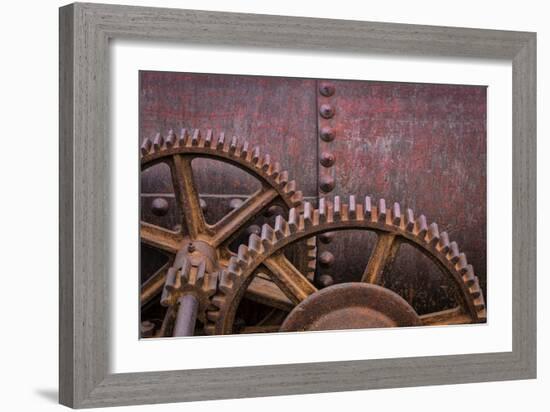 Rusty Gears II-Kathy Mahan-Framed Photographic Print