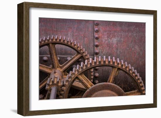 Rusty Gears II-Kathy Mahan-Framed Photographic Print