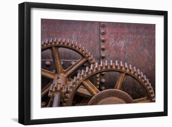 Rusty Gears II-Kathy Mahan-Framed Photographic Print