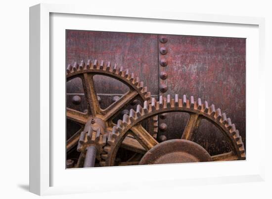 Rusty Gears II-Kathy Mahan-Framed Photographic Print