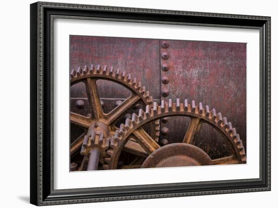 Rusty Gears II-Kathy Mahan-Framed Photographic Print