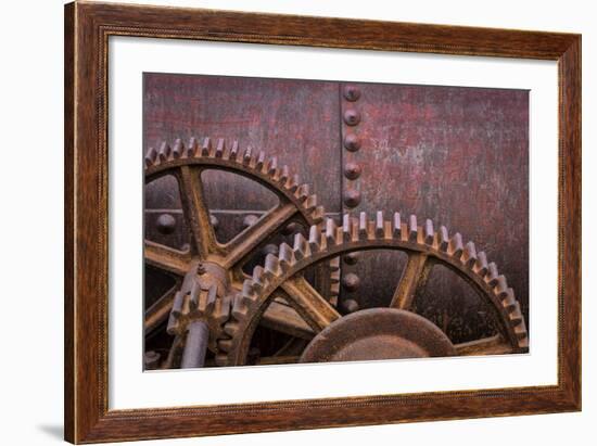 Rusty Gears II-Kathy Mahan-Framed Photographic Print