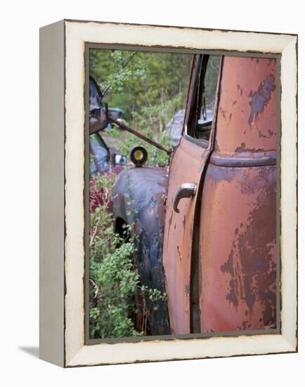 Rusty Old Car-null-Framed Premier Image Canvas