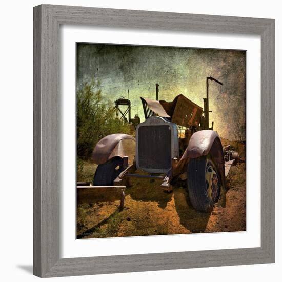 Rusty Old Truck in America-Salvatore Elia-Framed Photographic Print