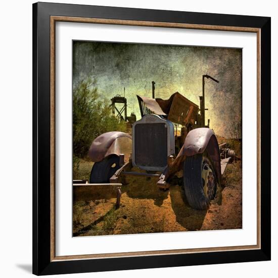 Rusty Old Truck in America-Salvatore Elia-Framed Photographic Print