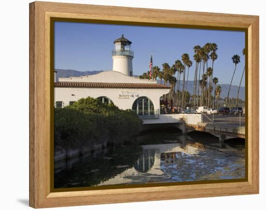 Rusty's Pizza Parlor, Cabrillo Boulevard, Santa Barbara Harbor, California-Richard Cummins-Framed Premier Image Canvas