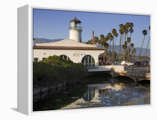 Rusty's Pizza Parlor, Cabrillo Boulevard, Santa Barbara Harbor, California-Richard Cummins-Framed Premier Image Canvas