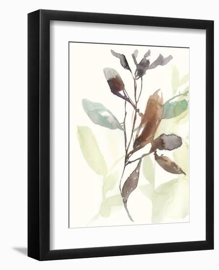 Rusty Sienna Leaves I-Jennifer Goldberger-Framed Art Print