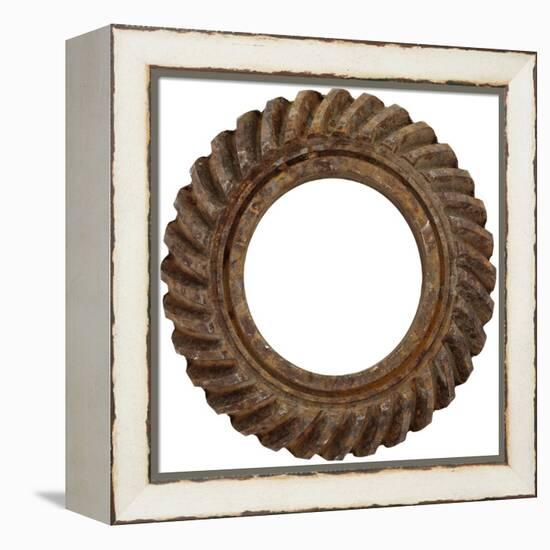 Rusty Small Spiral Gear-Retroplanet-Framed Premier Image Canvas