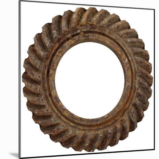 Rusty Small Spiral Gear-Retroplanet-Mounted Giclee Print