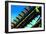 Rusty Subway Bridge Against Blue Sky from a Low Angle, Bronx, Ne-Sabine Jacobs-Framed Photographic Print