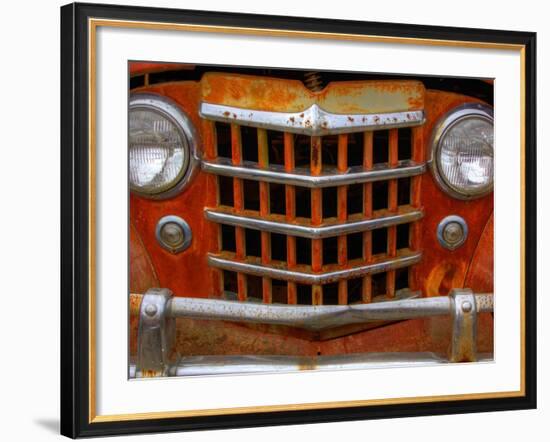 Rusty Trucks at Old Car City, Georgia, USA-Joanne Wells-Framed Photographic Print