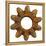 Rusty Wide Tooth Gear-Retroplanet-Framed Premier Image Canvas