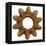 Rusty Wide Tooth Gear-Retroplanet-Framed Premier Image Canvas