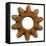 Rusty Wide Tooth Gear-Retroplanet-Framed Premier Image Canvas